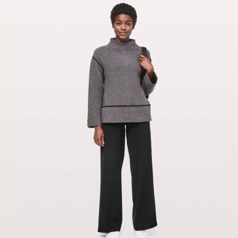 lululemon athletica Black Wide-Leg Pants